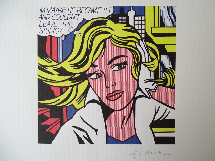 Roy Lichtenstein "M-Maybe"