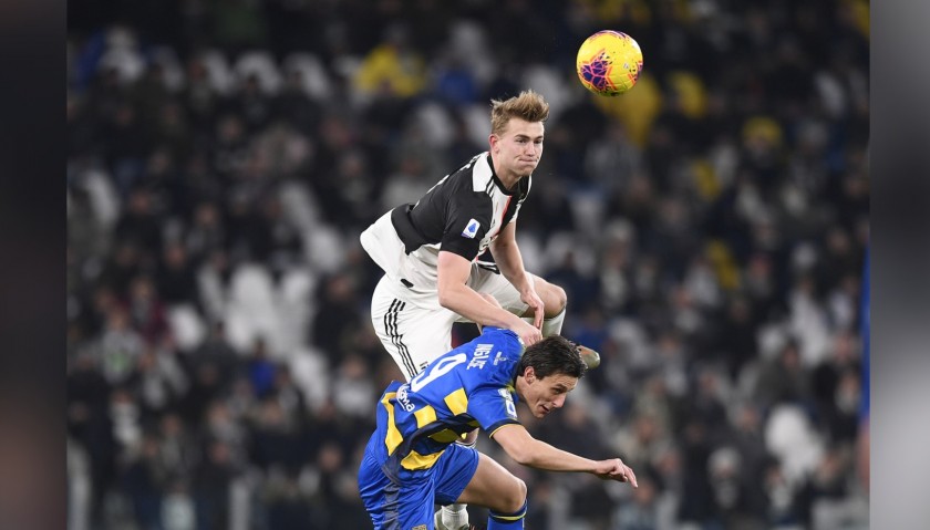 De Ligt's Worn and Unwashed Shirt, Juventus-Parma 2020 