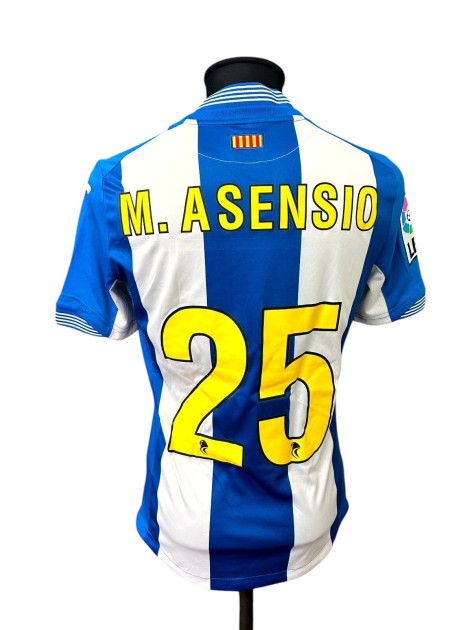 Asensio's Espanyol Match-Worn Shirt, 2015/16