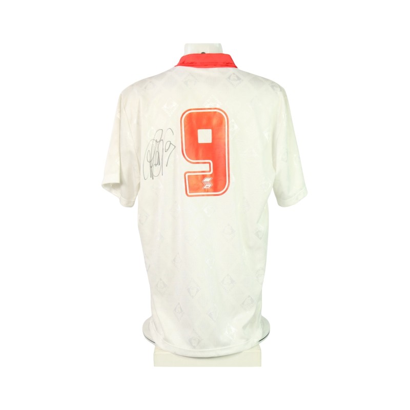 Maglia preparata Piacenza, 1994/95 - Autografata da Inzaghi