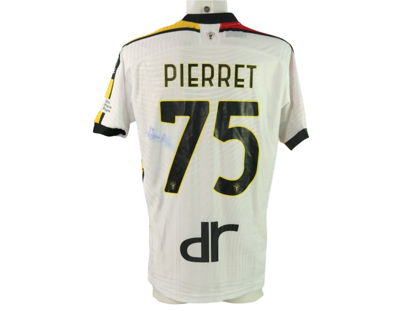 Pierret's Signed Unwashed Shirt, Bologna vs Lecce 2024