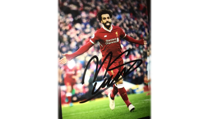 Bleachers Sports Music & Framing — Mohamed Salah Signed Authentic