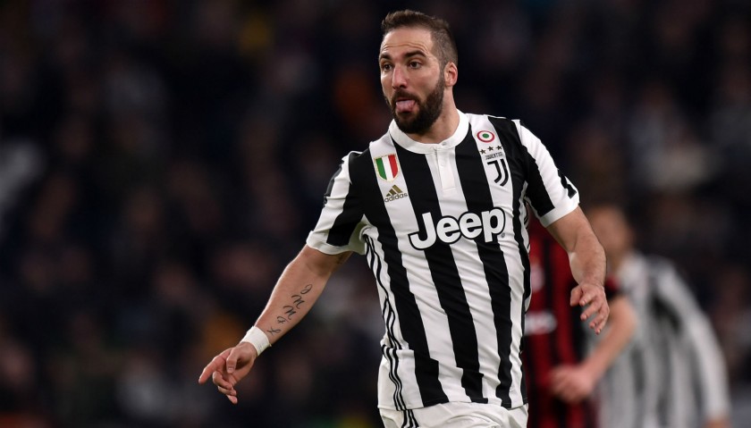 Higuain’s Match-Issued/Signed Juventus Shirt – 2018 TIM Cup Final