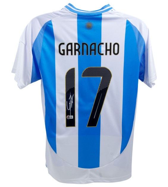 Alejandro Garnacho's Argentina Signed Replica Shirt