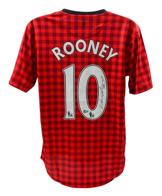 Wayne Rooney's Manchester United Signed Home Shirt