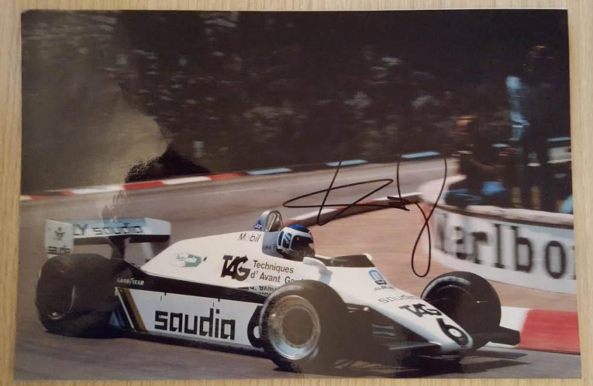 Keke Rosberg 20x30 photography Signed by the 1982 F1 World Champion