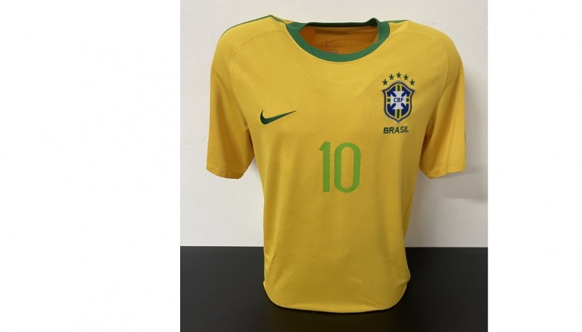 Autographed/Signed Ricardo Kaka Brazil Yellow Soccer Futbol Jersey