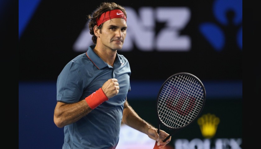 Nike Headband Signed by Roger Federer