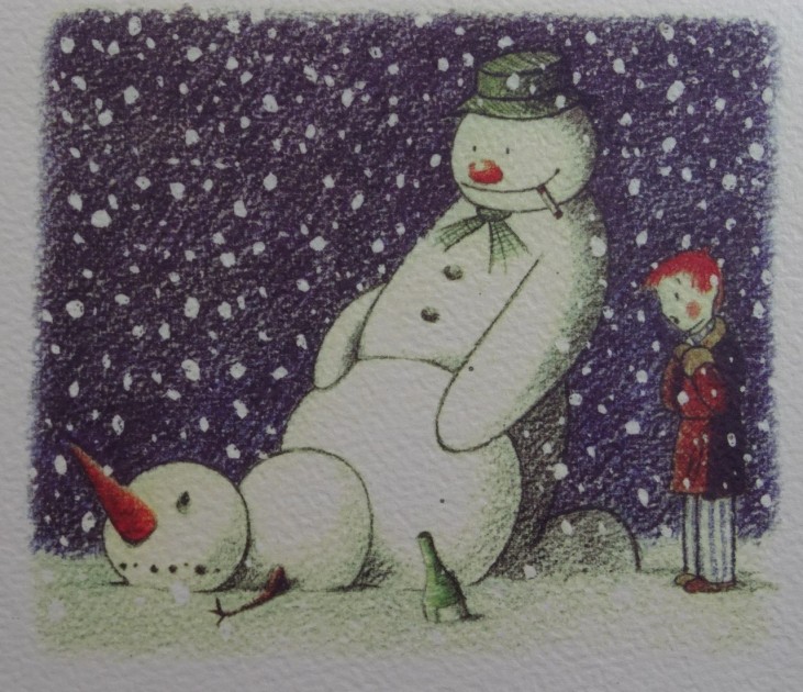 Banksy "Rude Snowman Xmas Card" Santa's Ghetto - POW