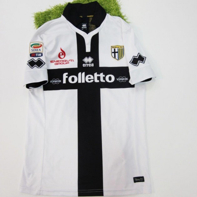 Lucarelli Parma match issued/worn shirt, Serie A 2014/2015