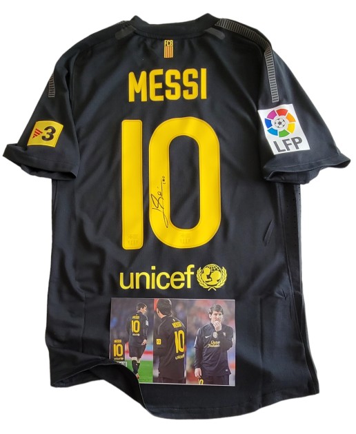 Messi's Barcelona Match Signed Shirt, 2011/12