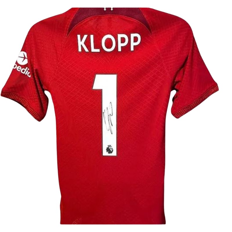 Jurgen Klopp's Liverpool 2022/23 Signed Official Player Issue Shirt