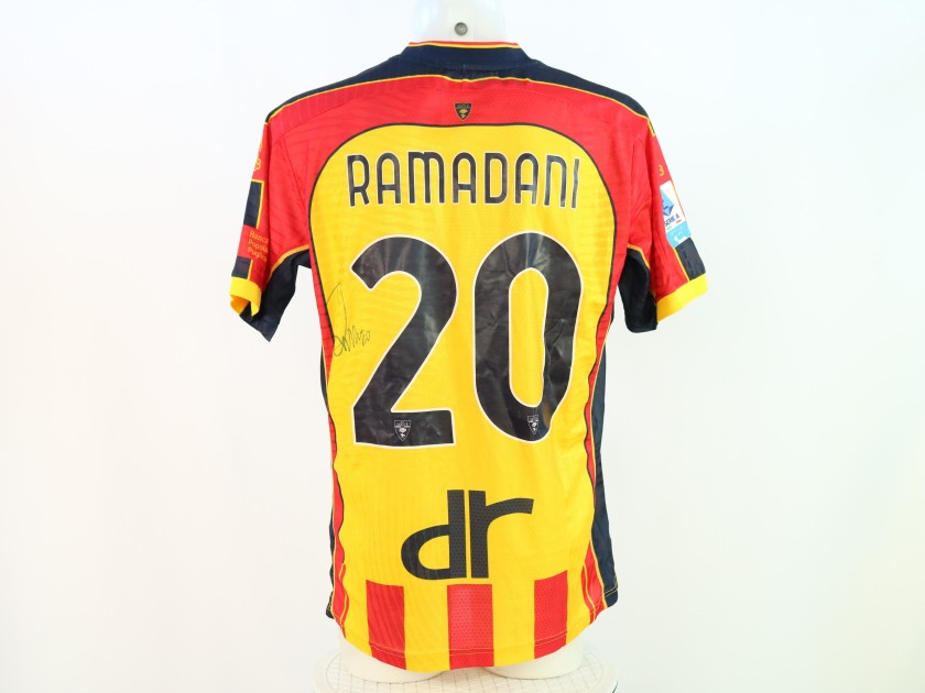 Ramadani's Signed Unwashed Shirt, Lecce vs Empoli 2024