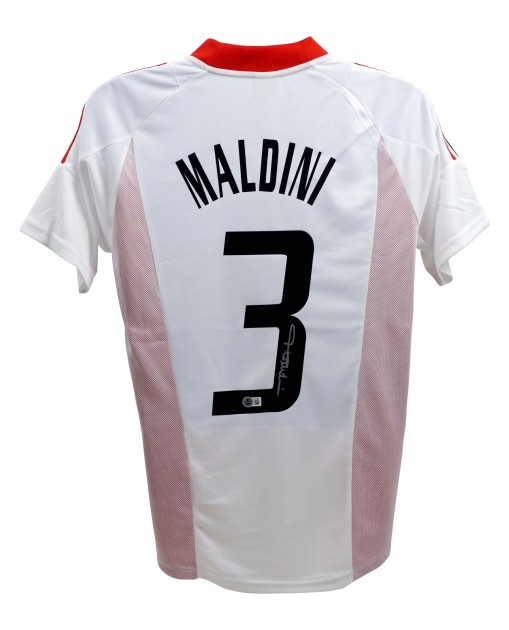 Replica della maglia del Milan firmata da Paolo Maldini