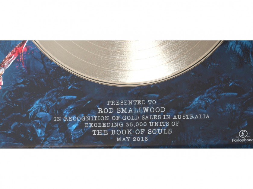 Iron Maiden Australian TBOS Gold Disc