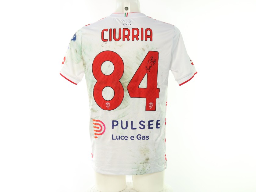 Ciurria's Signed Unwashed Shirt, Bologna vs Monza 2025