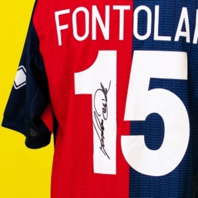 Maglia indossata da Fontolan per il Derby Genoa Samp Slancio di Vita 2013