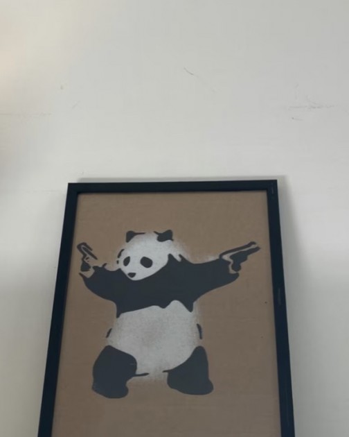 Dismaland Banksy Panda with Guns - CharityStars