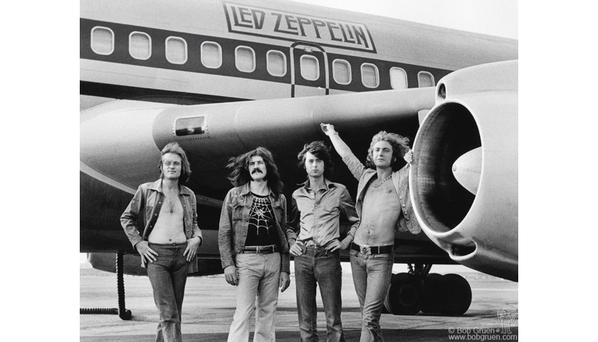 Photograph Print of Led Zeppelin by Bob Gruen, 1973