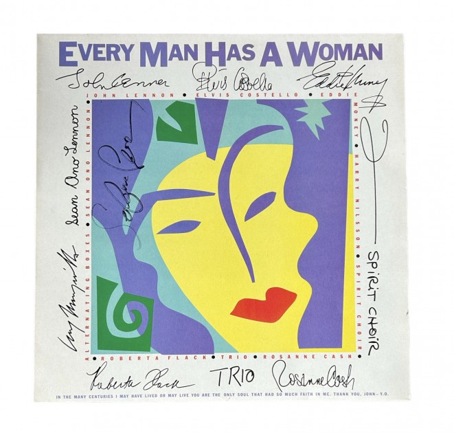 Sean Ono Lennon Signed 'Every Man Has A Woman' Vinyl LP