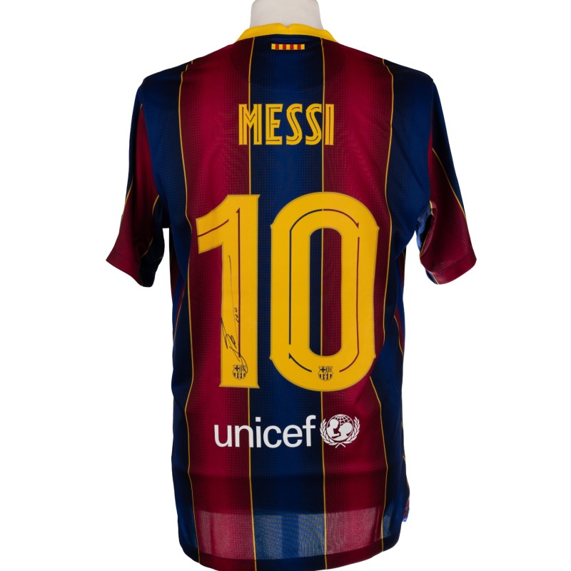 Lionel Messi's FC Barcelona 2020/21 Signed Official Shirt