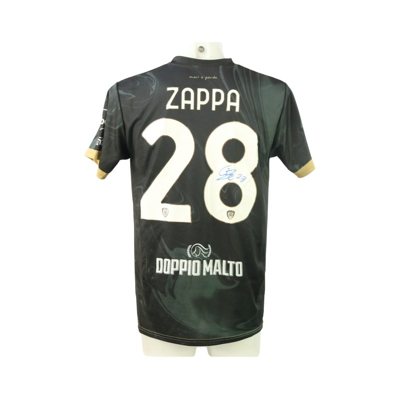 Maglia Zappa Unwashed, Cagliari vs Napoli 2024 - Autografata