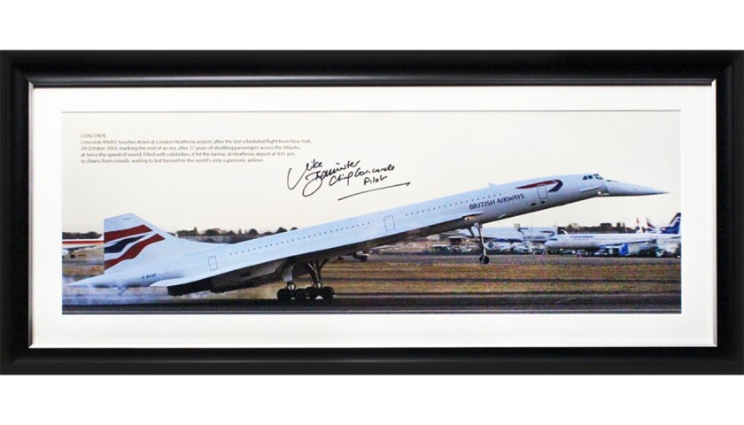 Concorde 'Final Landing' Signed Presentation