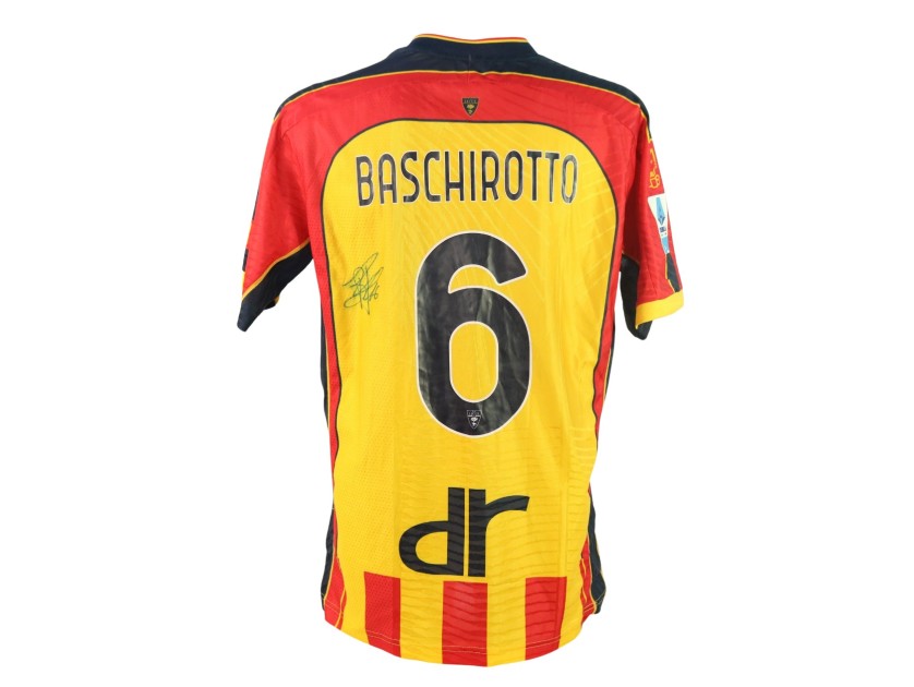 Baschirotto's Signed Unwashed Shirt, Napoli vs Lecce 2024