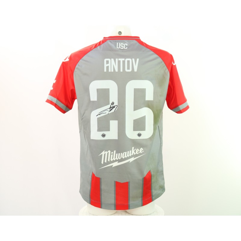 Antov's Signed Unwashed Shirt, Cremonese vs Frosinone 2024