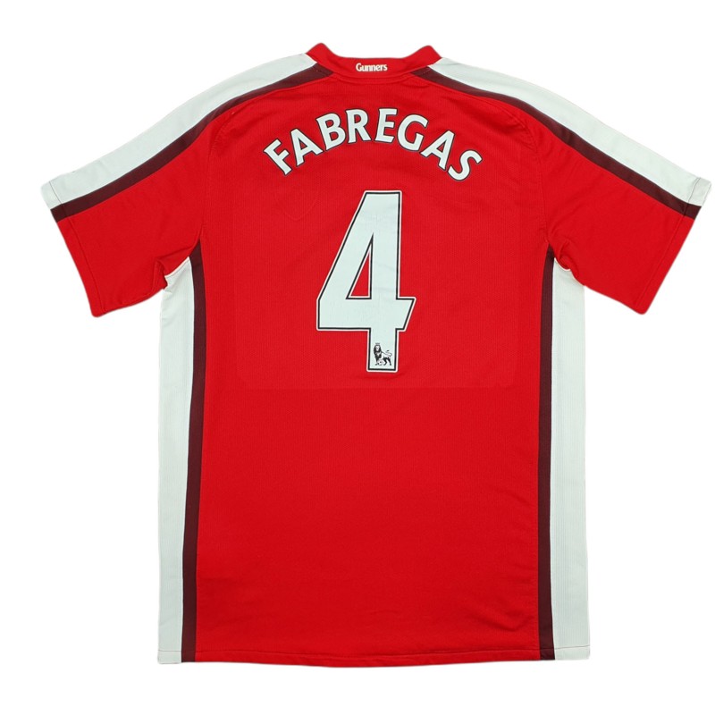 Maglia Arsenal 2008/10 di Fabregas - Autografata con dedica personalizzata