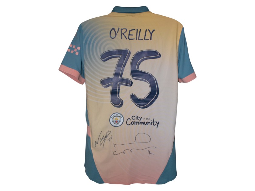 Nico O'Reily & Noel Gallagher Signed Authentic Definitely City Shirt