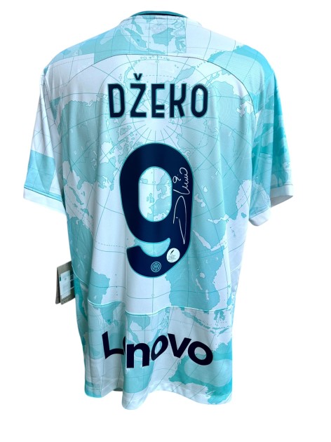 Dzeko's Inter Signed Official Shirt, 2022/23