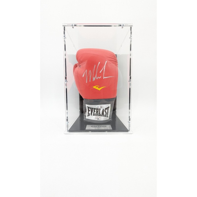 Mike Tyson Signed Boxing Glove In Display Case