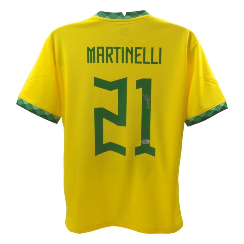 La maglia del Brasile firmata da Gabriel Martinelli