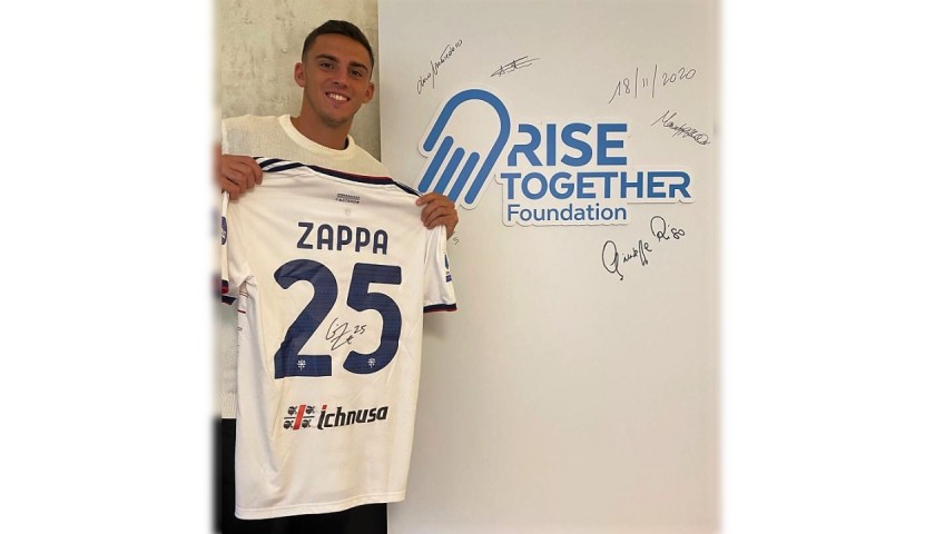 Zappa's Cagliari Signed Match Shirt, 2021/22