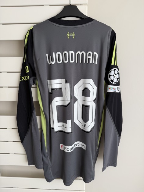 Liverpool FC Match Issued 2025/26 Adidas Woodman Shirt Jersey v Atletico Madrid UEFA CL