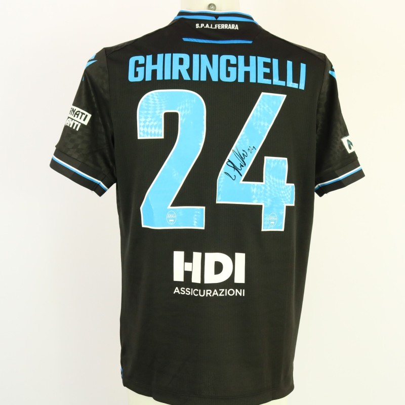 Ghiringhelli's unwashed Signed Shirt, Entella vs SPAL 2024 