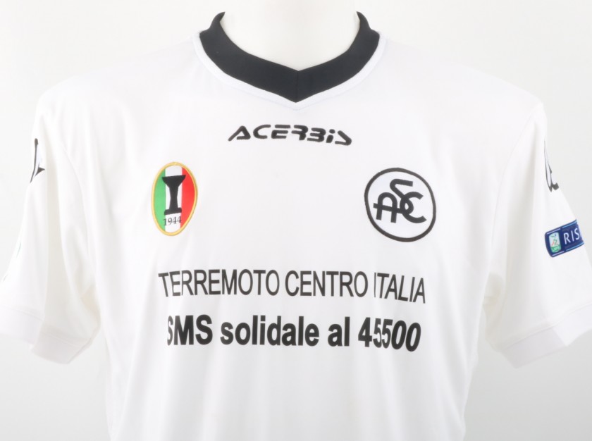 Maglia Nenè Spezia, indossata Serie B 2016/17 - Terremoto Centro Italia - Autografata