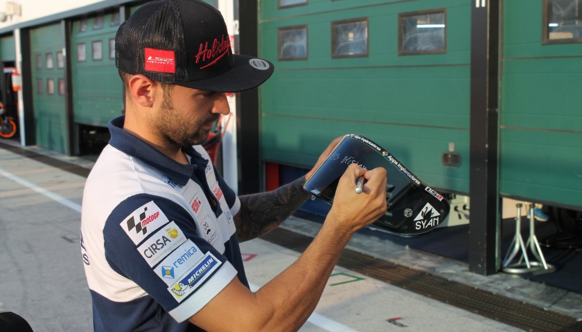 Héctor Barberá's Autographed Helmet Visor