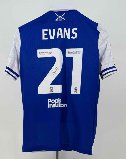 Evans' Bristol Rovers FA Cup Signed Match Worn Shirt