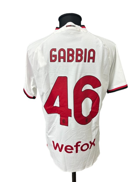 Gabbia's Milan Issued Shirt, 2022/23