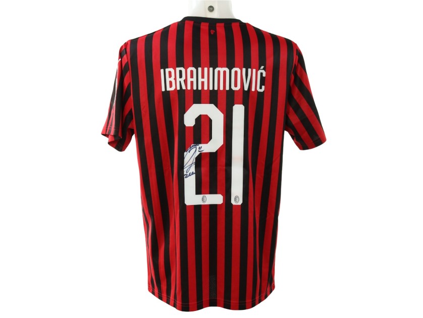 Ibrahimovic's Official Milan Signed Shirt, 2020/21 