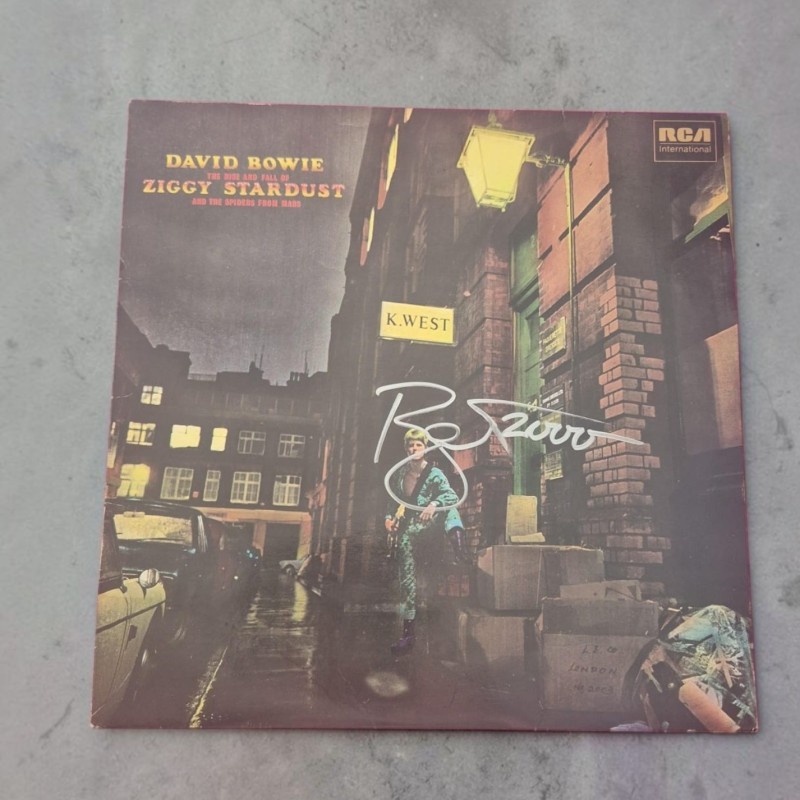 David Bowie Signed Ziggy Stardust Vinyl LP