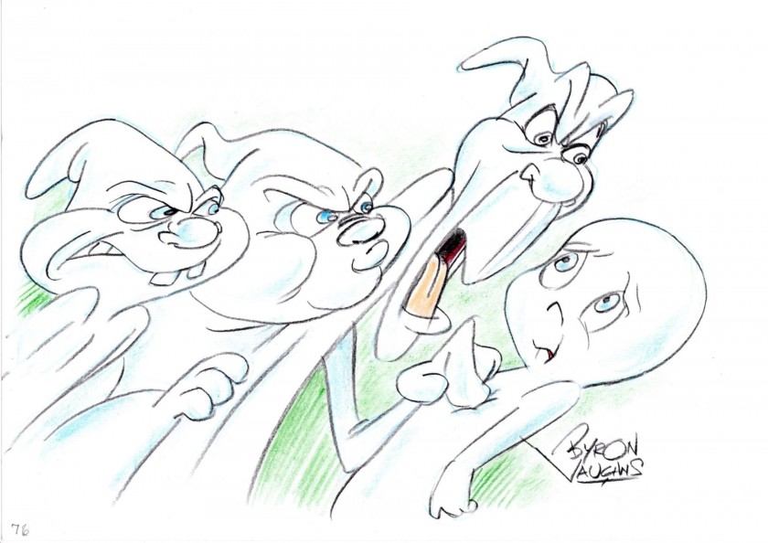 Artwork "Casper" autografato da Byron Vaughns