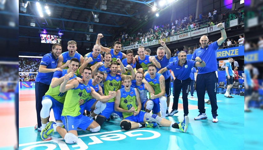 Official FIVB Volleyball Signed by the Slovenia National Volleyball Team