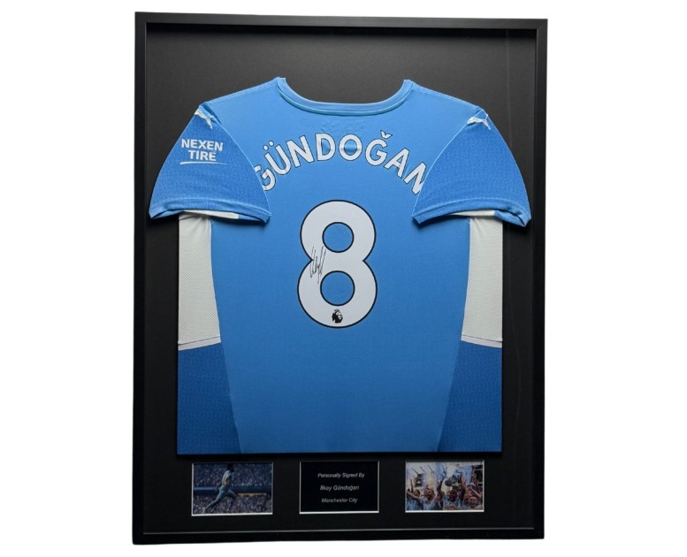 Ilkay Gundogan's Manchester City 2023/24 Signed And Framed Shirt