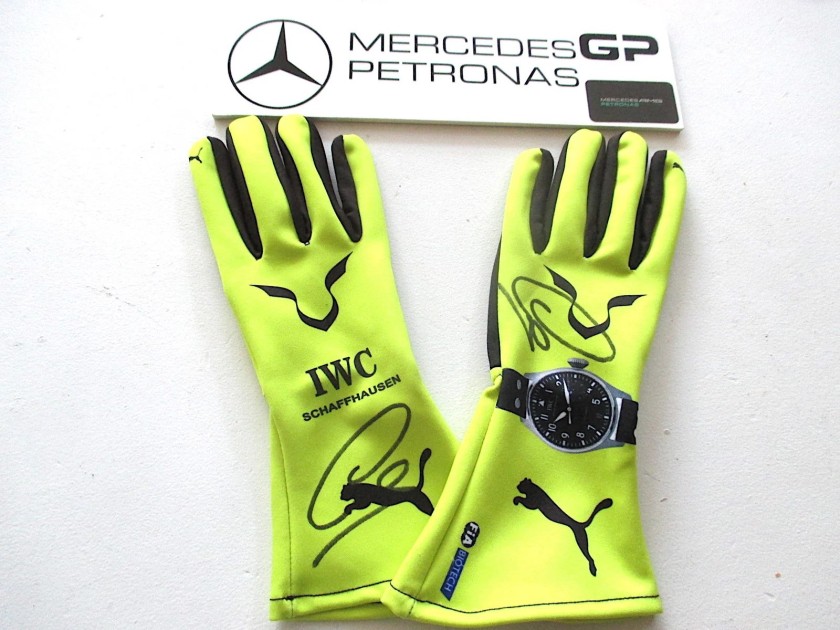 Lewis Hamilton's 2023 Signed Replica Gloves