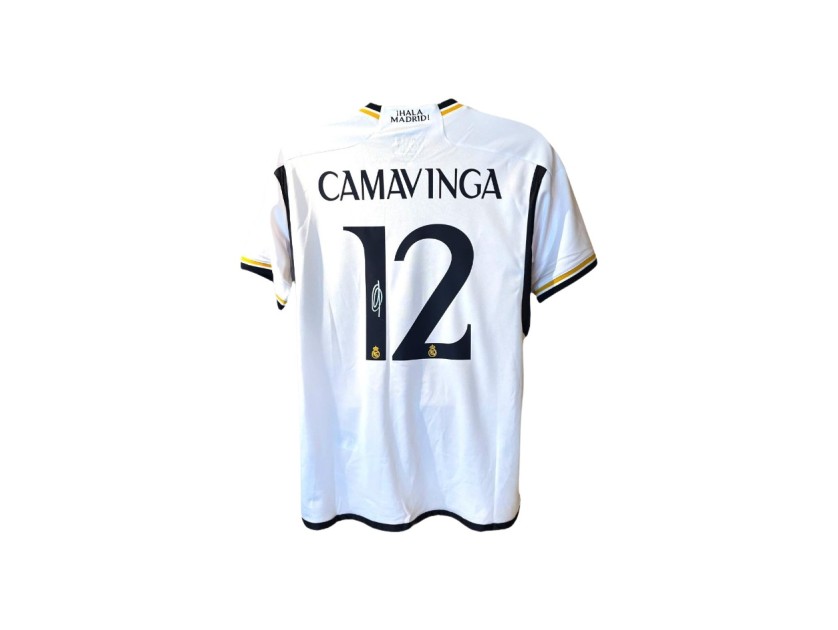 Eduardo Camavinga's Real Madrid 2023/24 Signed Replica Player Version Shirt