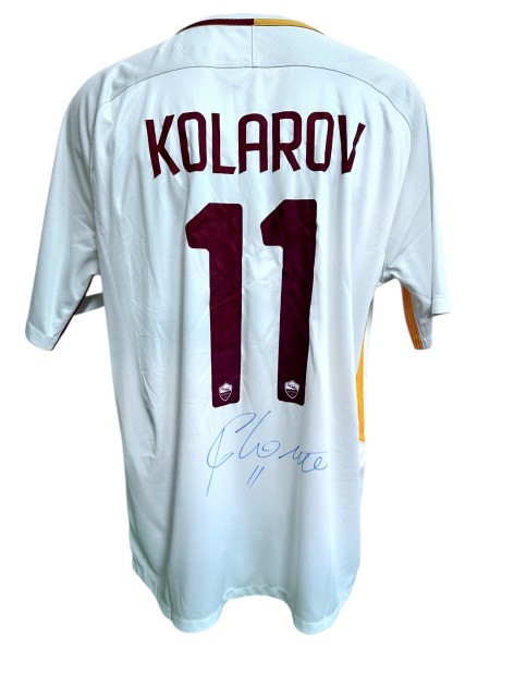 Kolarov's Roma Signed Official Shirt, 2017/18