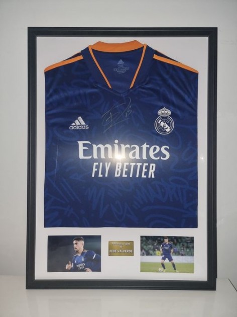 Federico Valverde's Real Madrid 2021/22 Signed Away Shirt